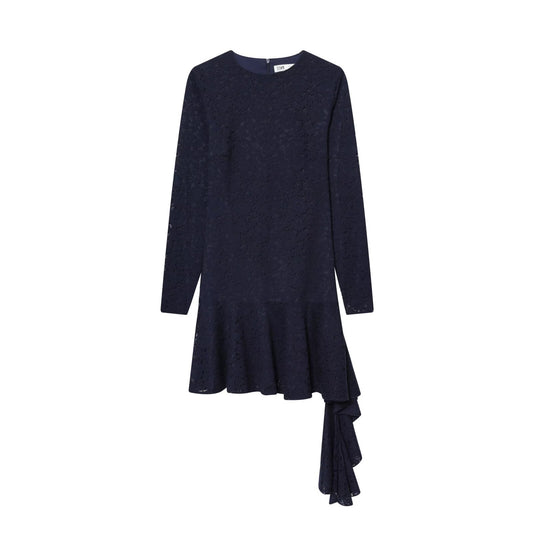 Robe Midi Élégante à Dentelle Femme