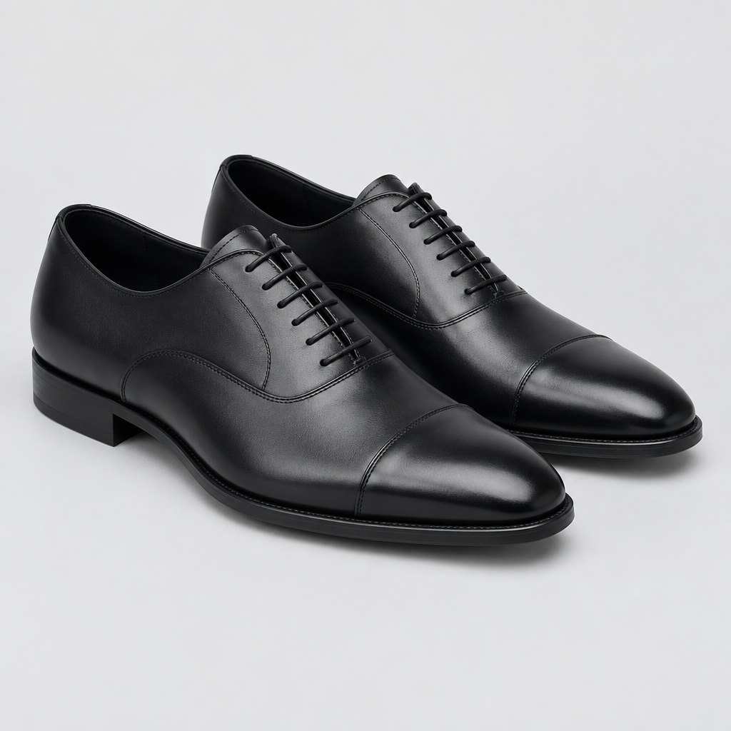 Chaussures Richelieu Noires en Cuir Homme